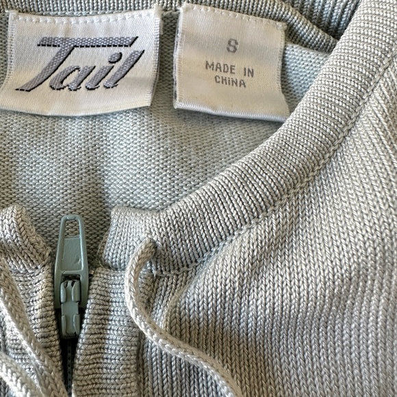 Tail Activewear  Women's Vintage Full Zip Silk Sweater Size Small - Picture 6 of 12